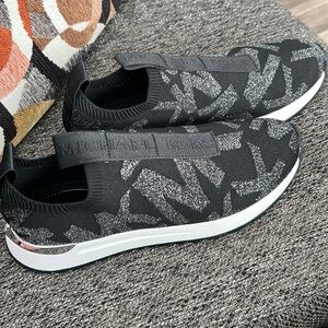 Michael kors Bodie Metallic Logo Knit Slip-On Trainer